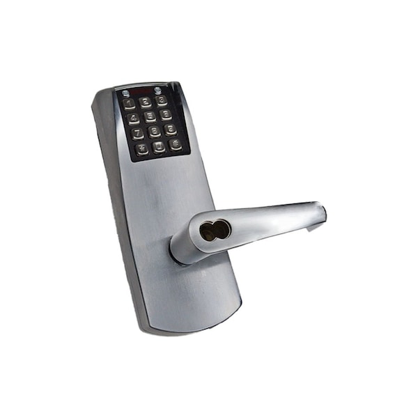 Kaba Powerplex Self Powering Pushbutton Cylindrical Lock; 2-3/4in Backset; Best Prep with Long